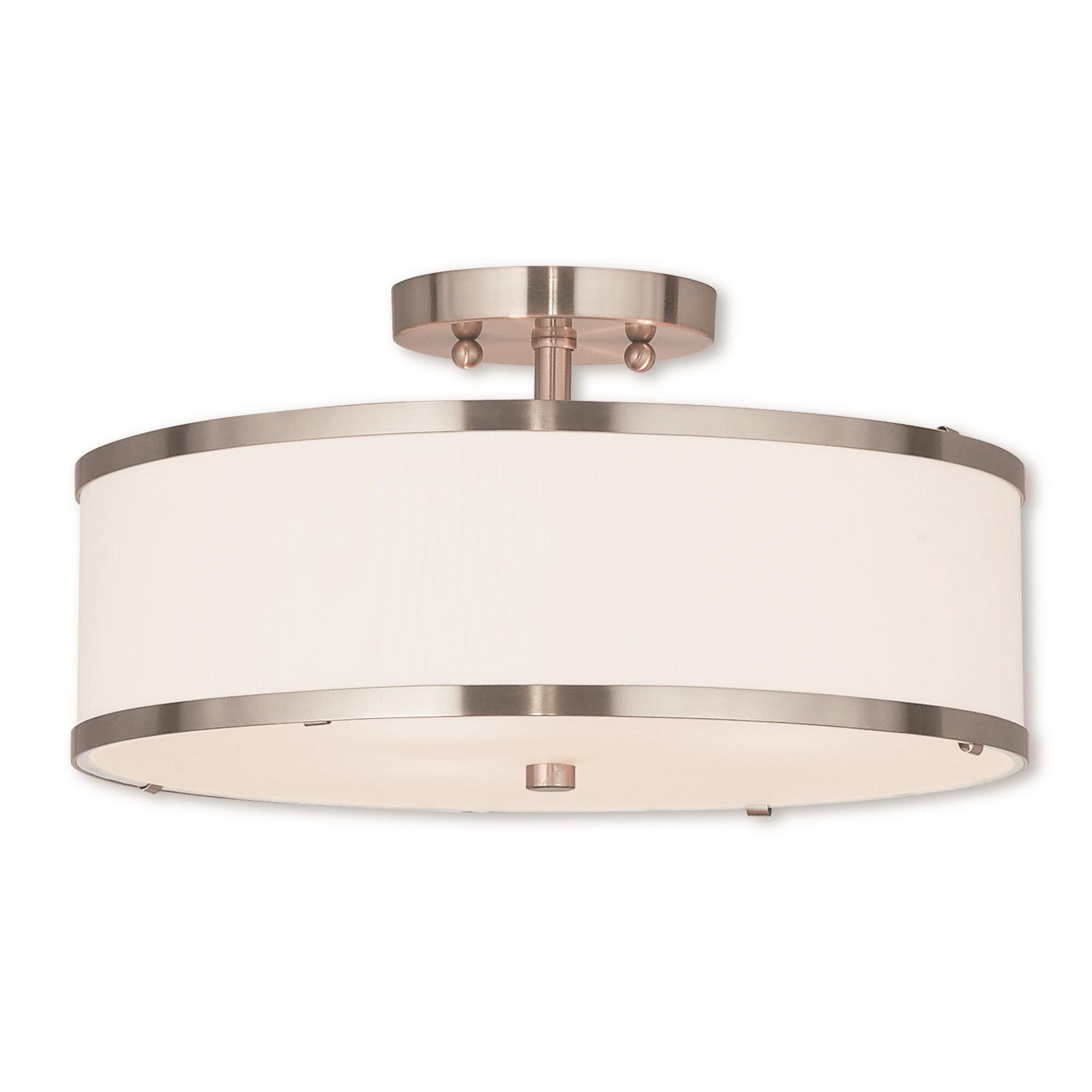 Park Ridge 15 Inch 3 Light Semi Flush Mount by Livex Lighting